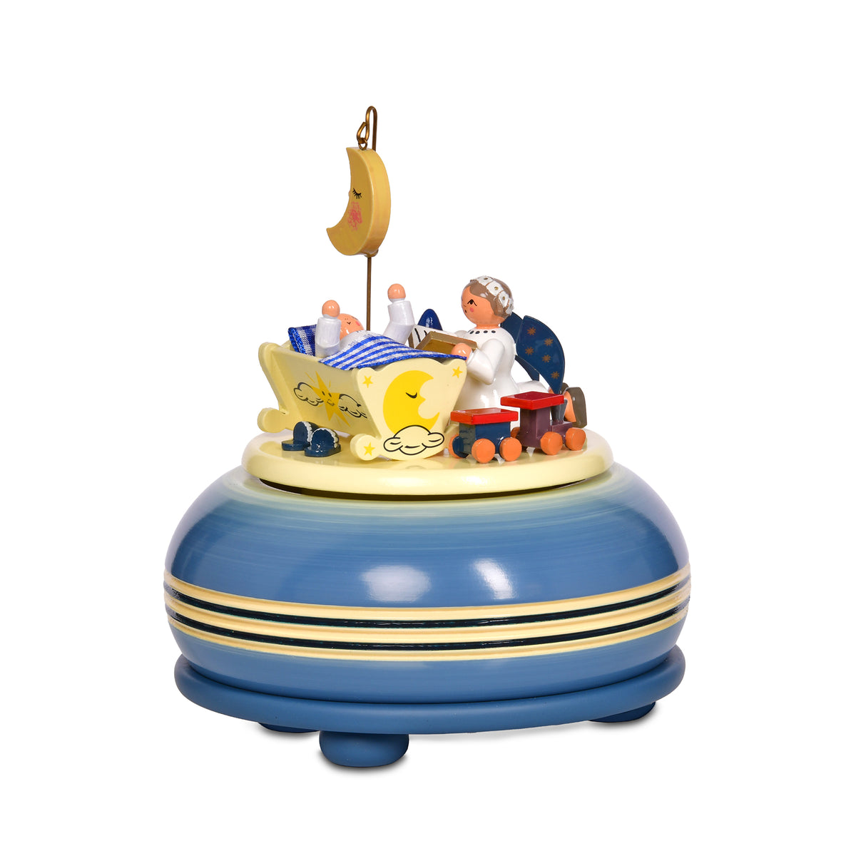 KWO Spieldose Gute Nacht Art. 13052, aus dem Erzgebirge, Melodie LaLeLu, Sankyo Spielwerk