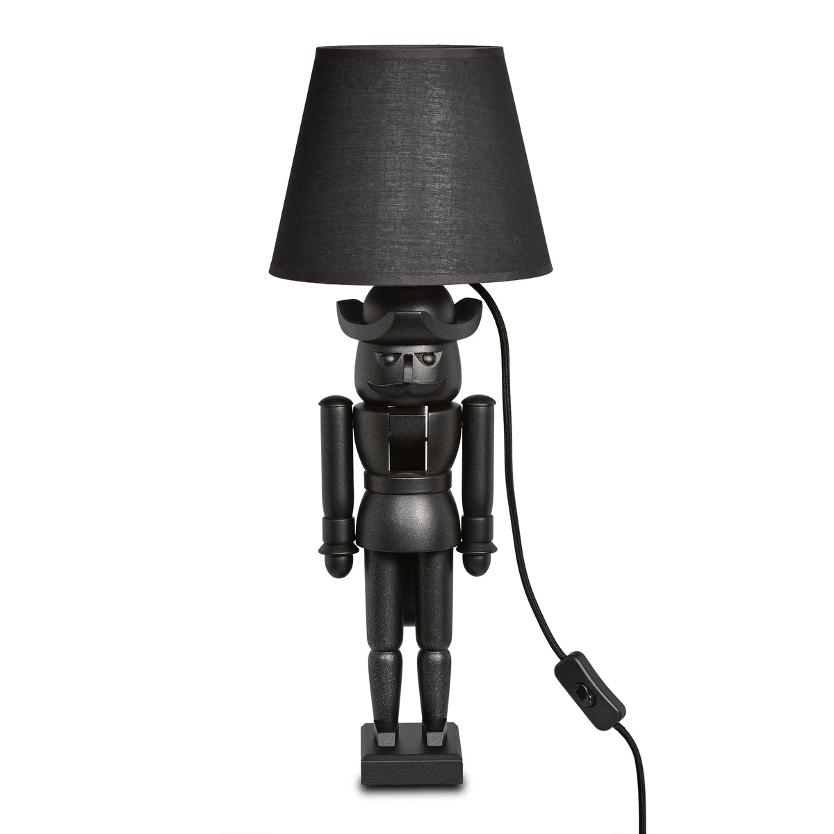 Nussknacker Tischlampe „Modern Black Edition“, 52 cm von KWO, Wohnaccessoire, Art. 20770, Ansicht 2