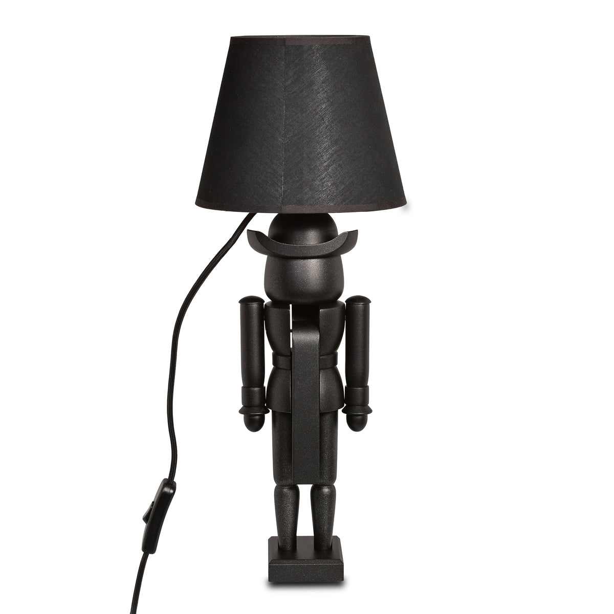 Nussknacker Tischlampe „Modern Black Edition“, 52 cm von KWO, Wohnaccessoire, Art. 20770, Ansicht 3