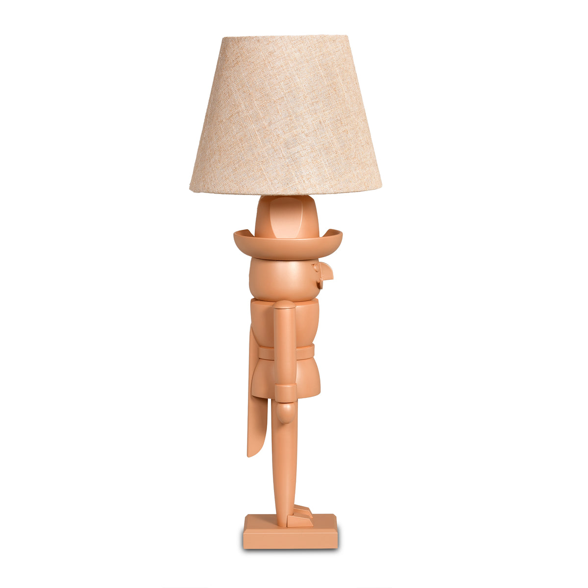 Nussknacker Tischlampe "Ocker & Naturleinen", 54 cm von KWO, Art. 20771, Ansicht 4