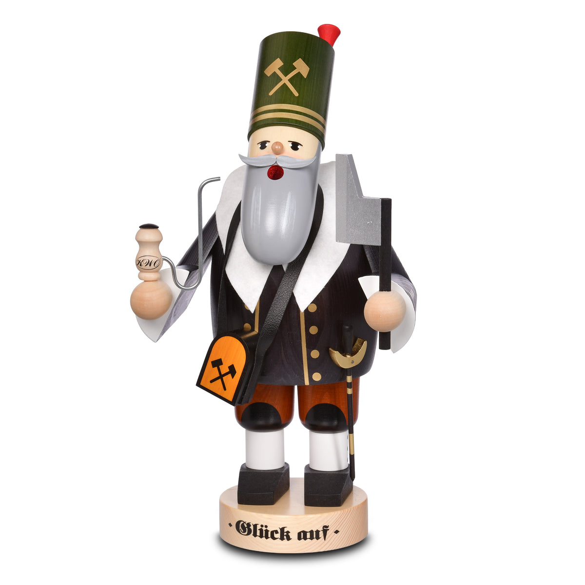 KWO Räuchermann Bergmann 41 cm Art. 21225 aus der Serie Die Bärtigen
