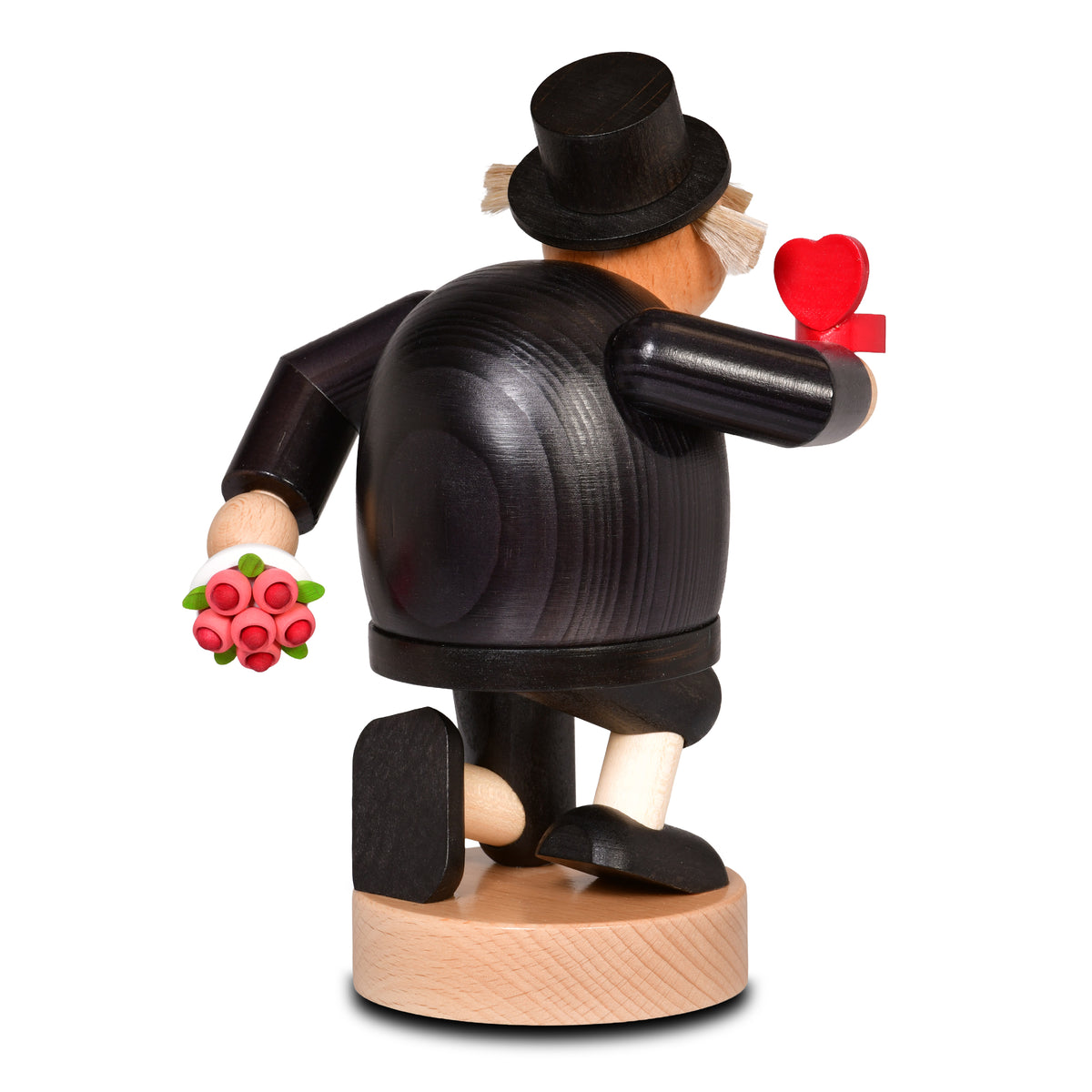 Räuchermann Rosenkavalier, 20 cm von KWO, Serie Die Dicken, Art. 21321, Ansicht 4