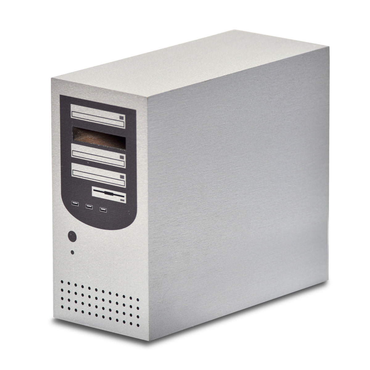 KWO Räuchercomputer Art. 21390, handgefertigte erzgebirgische Räucherfigur als Computer-Gehäuse.