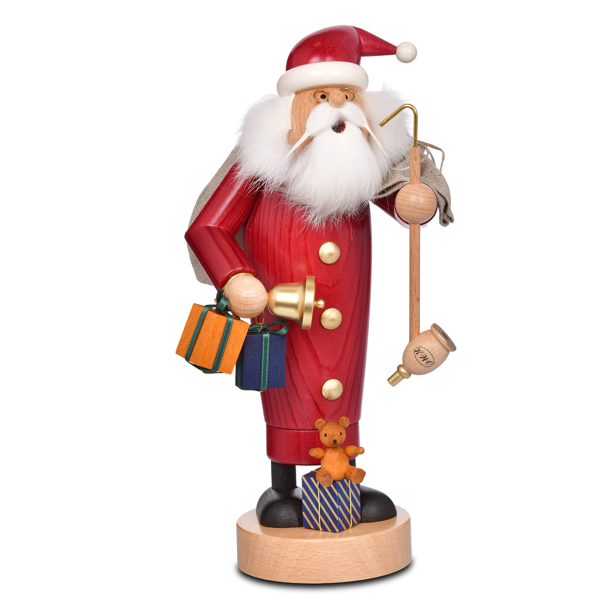 KWO Räuchermann Weihnachtsmann Die Dünnen 25cm Art. 21705 Erzgebirge Holzkunst