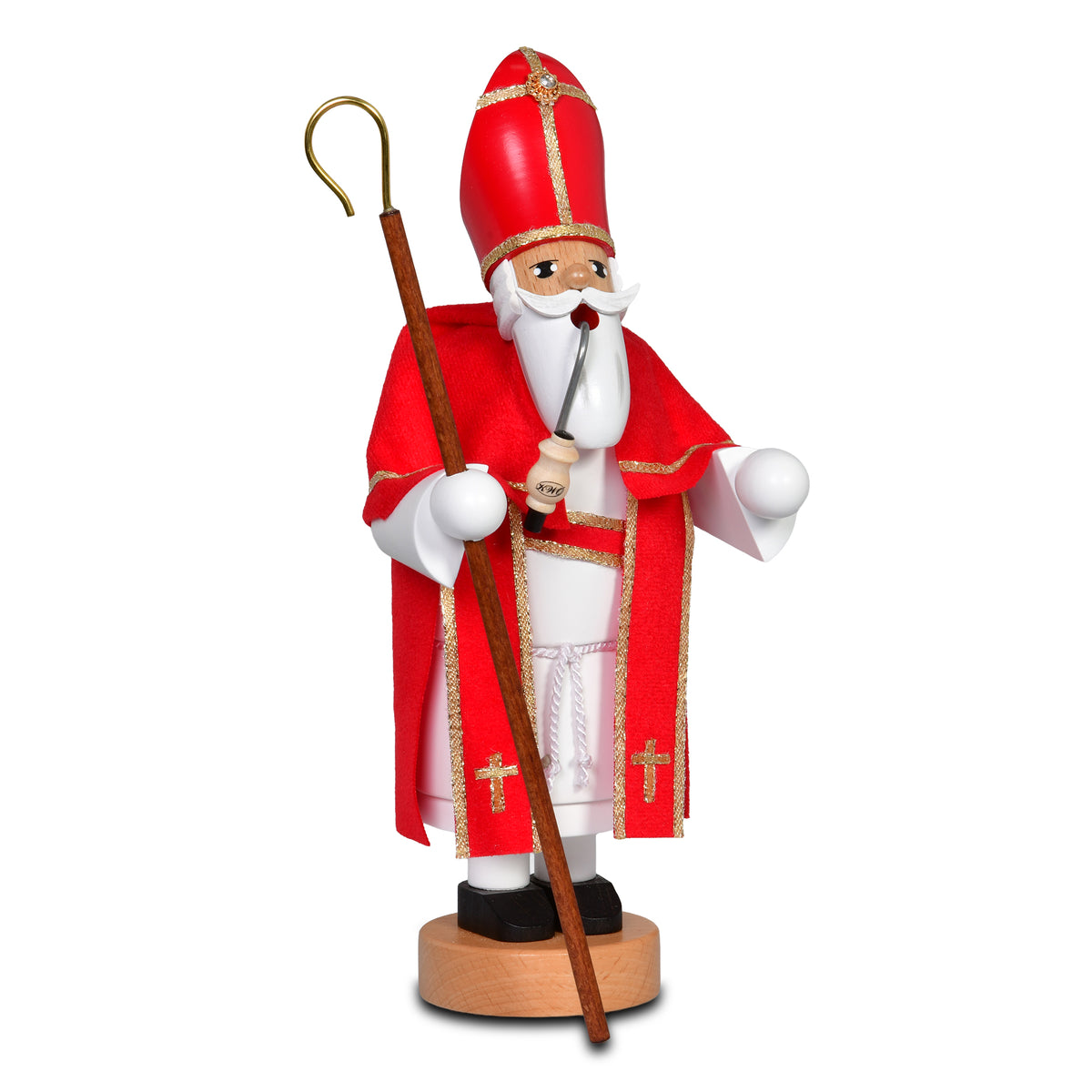 Räuchermann Heiliger St. Nikolaus von KWO, Serie Die Bärtigen, Art. 23481, Ansicht 2