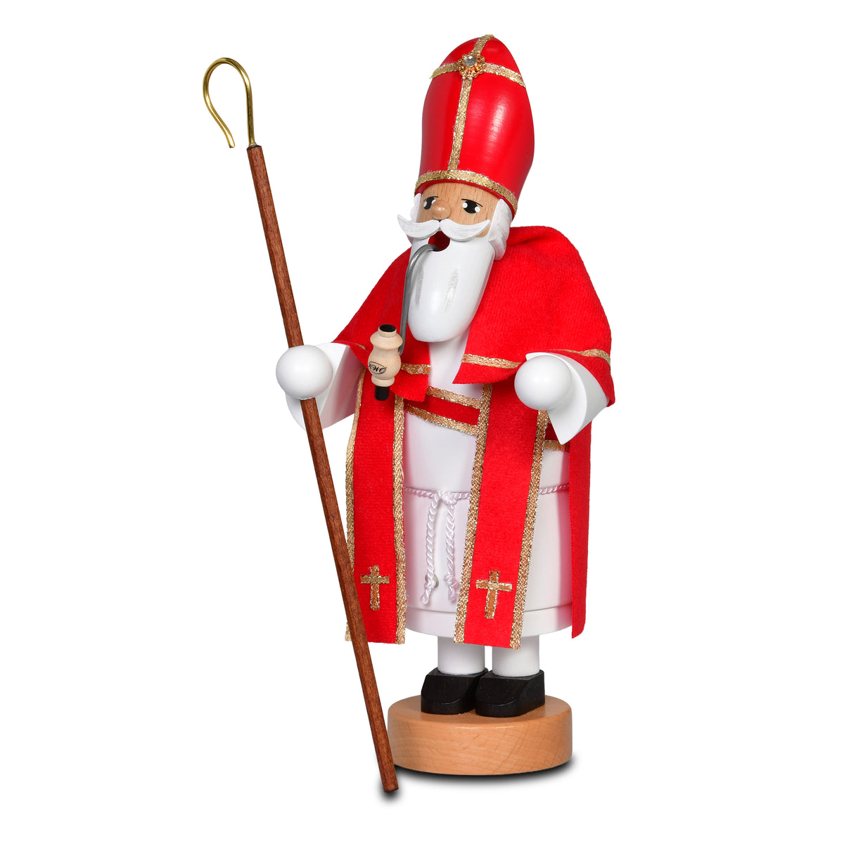 Räuchermann Heiliger St. Nikolaus von KWO, Serie Die Bärtigen, Art. 23481, Ansicht 3