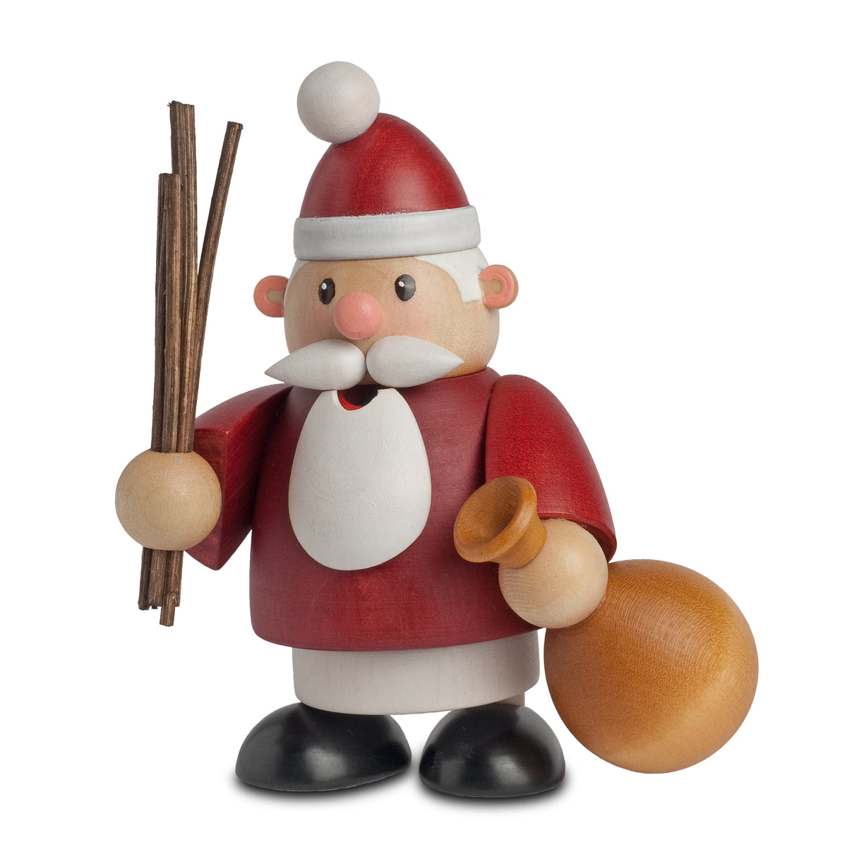 KWO Räuchermann Mini Weihnachtsmann Kleine Kerle Art. 25003 Erzgebirge Holzfigur