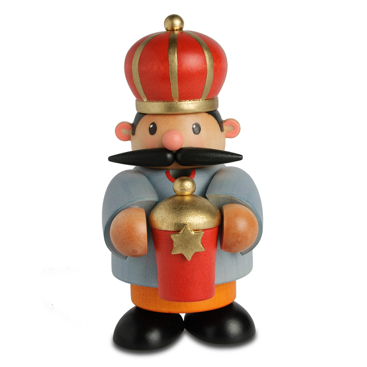 KWO Räuchermann Melchior mini 11 cm Art. 25016 Kleine Kerle Erzgebirge Holzkunst handbemalt