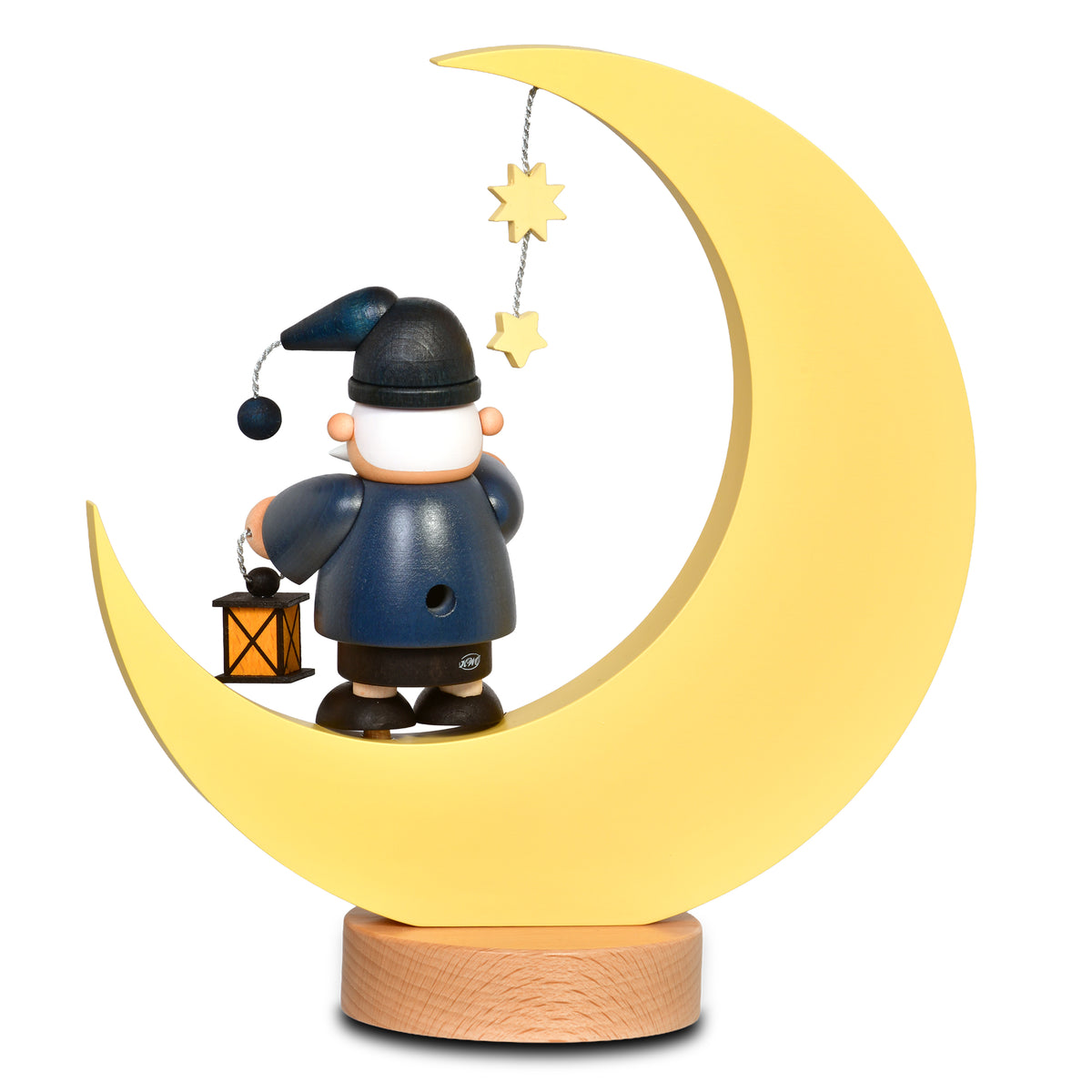 Räuchermann Mann im Mond mini, 23cm von KWO, Serie Die kleinen Kerle, Art. 25035, Ansicht 2