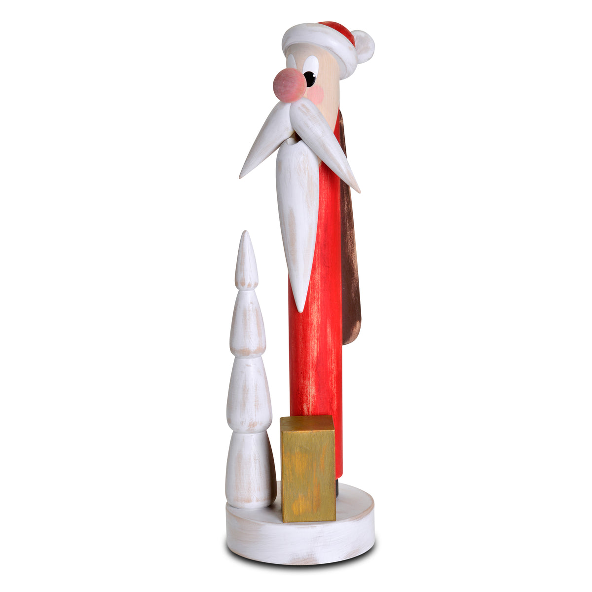 KWO Räuchermann Weihnachtsmann 39,5 cm hoch Art. 26001 aus dem Erzgebirge