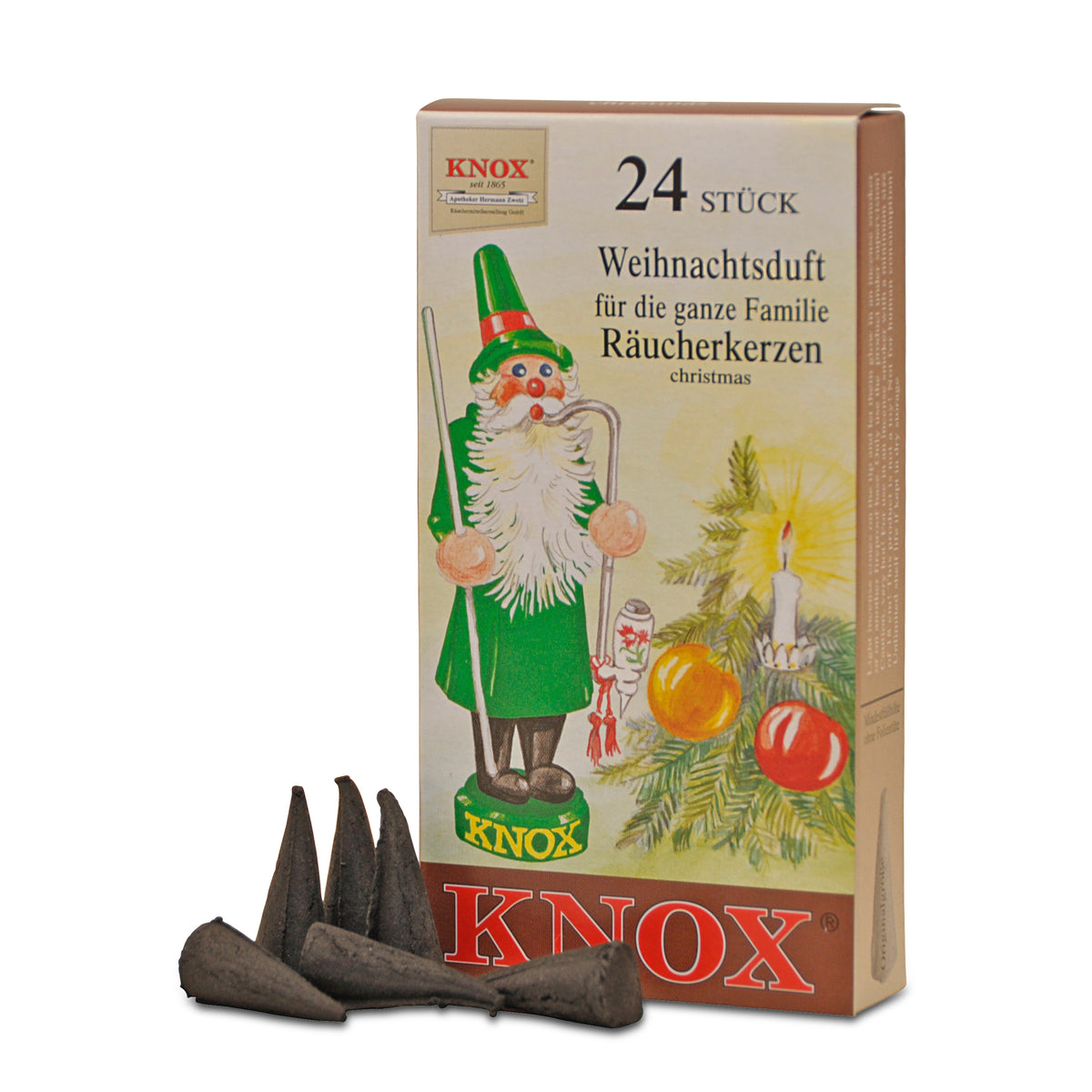 Räucherkerzen Weihnachtsduft Knox von KWO, Art. 60042