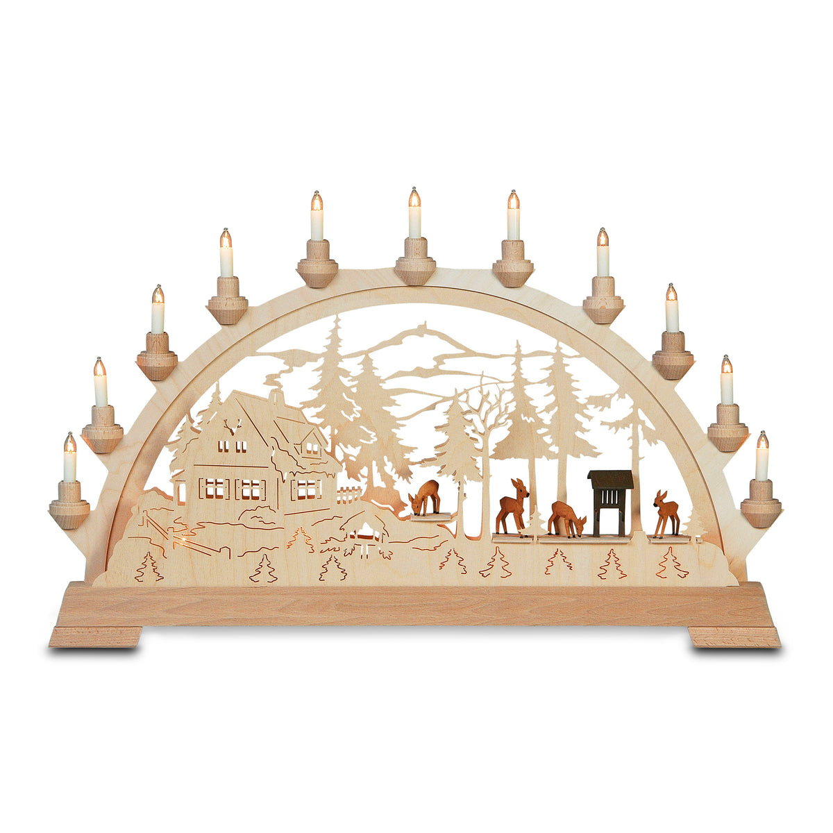 Schwibbogen - Forsthaus mit Rehen von KWO, Art. 62021