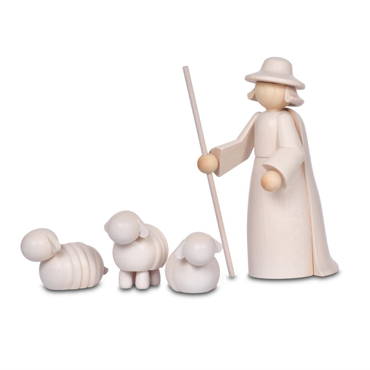 Schäfer mit Schafen (4-tlg.) von KWO, Figur, Art. 75361