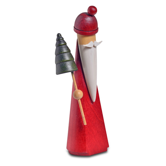 Weihnachtsmann mit Baum, 12 cm von KWO, Figur, Art. 75380