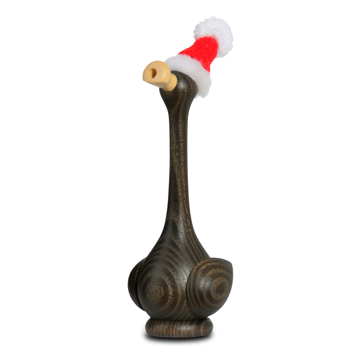Moderne Räucherente von KWO Olbernhau, Holzfigur aus dem Erzgebirge, 17 cm hoch.