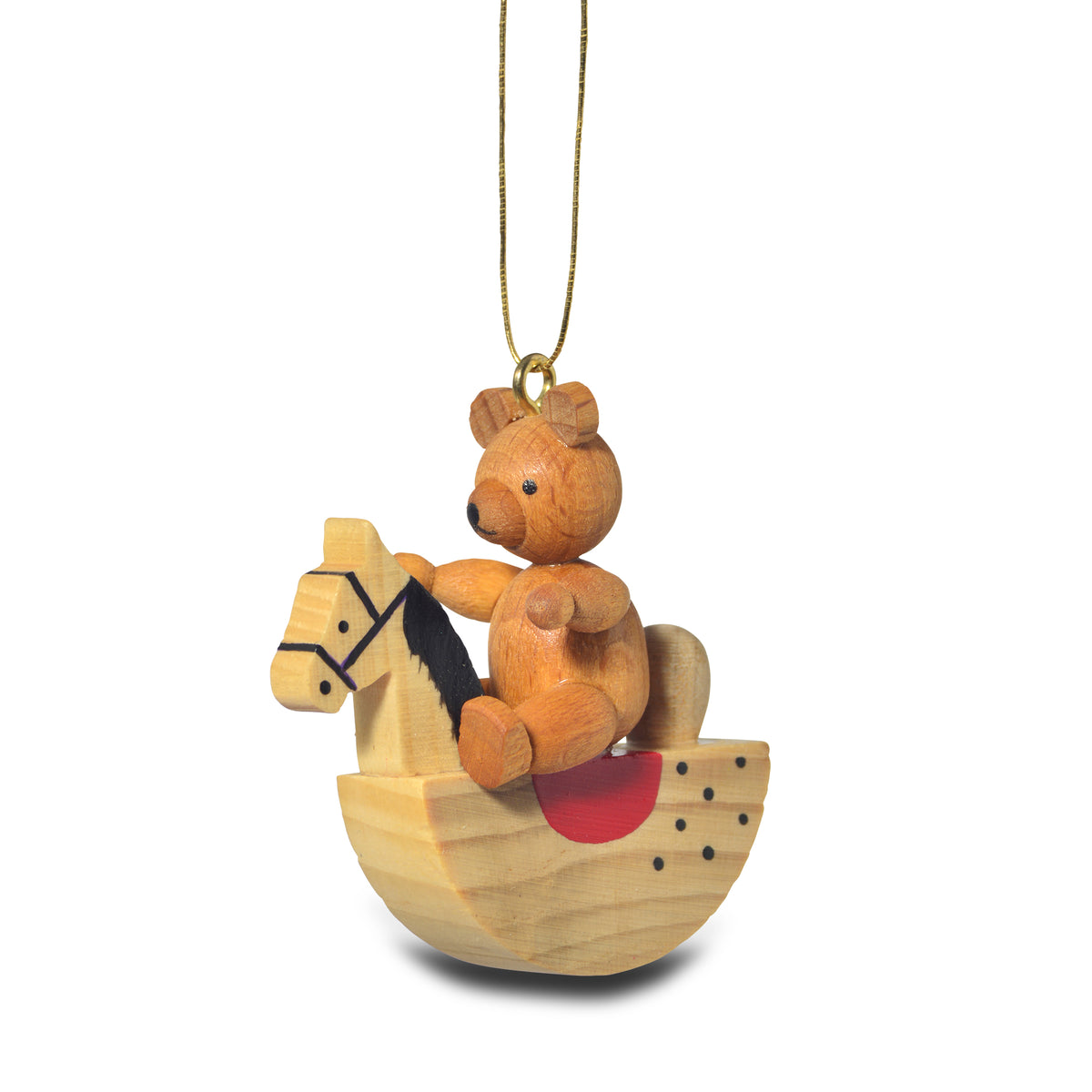 Baumbehang "Teddy auf Schaukelpferd", 5 cm von KWO, Art. 81805