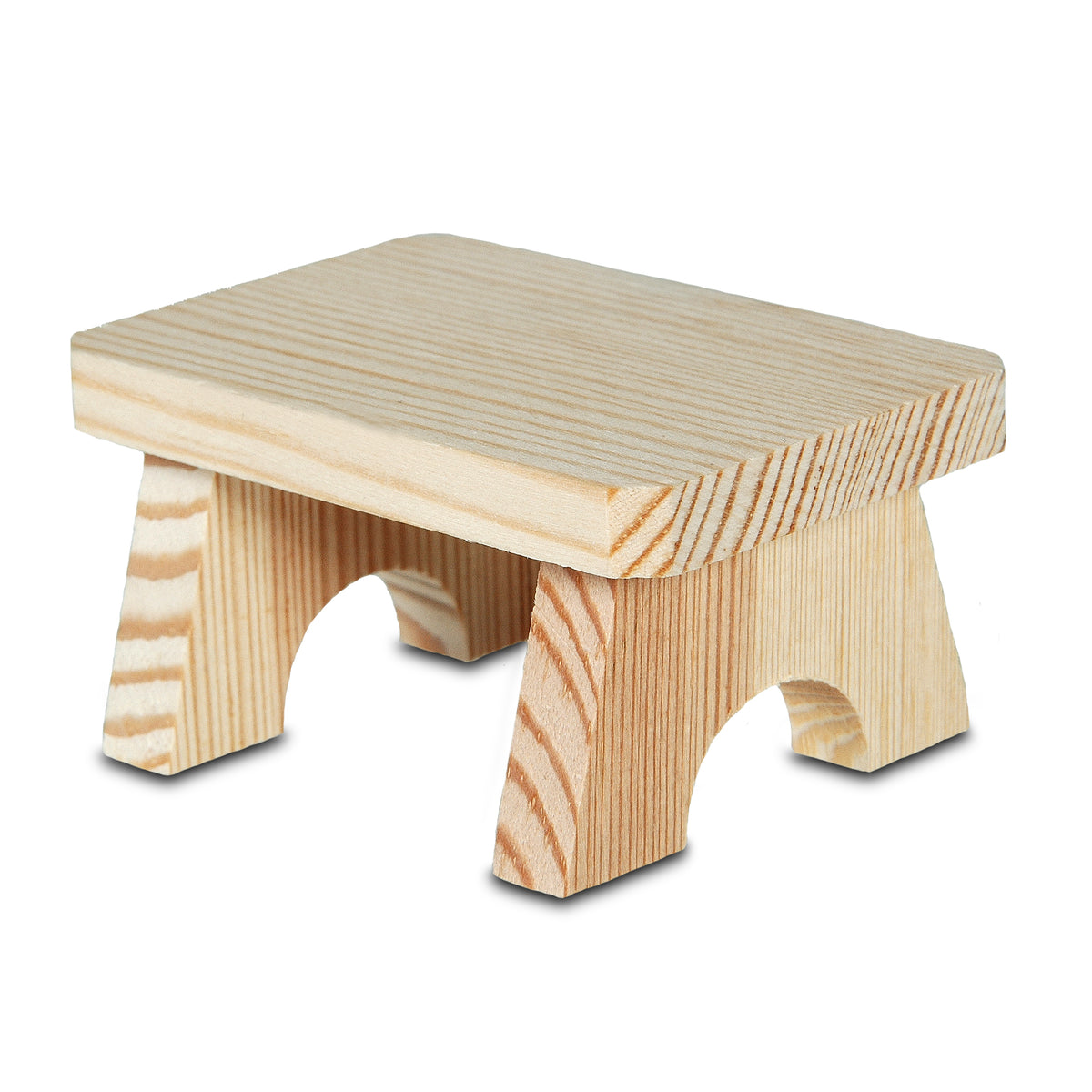 Kleine Holzbank aus Naturholz für Kantenhocker in normaler Größe – Art. 81925