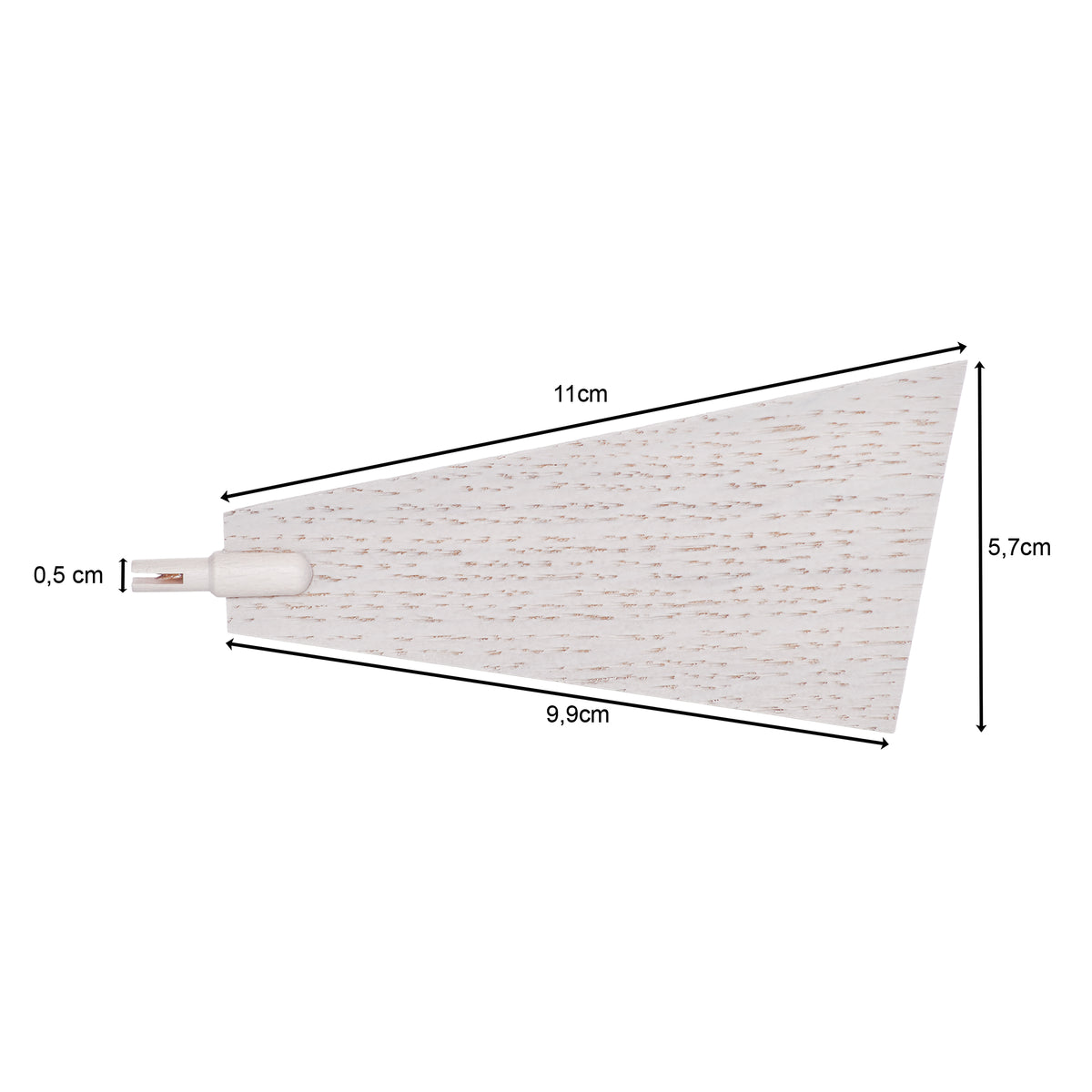 Flügel für Pyramide Art.-Nr. 70067, Eiche weiß, gelackt (ab 2016) von KWO, Ansicht 2