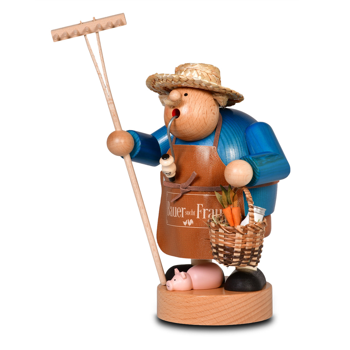 Räuchermann Bauer sucht Frau, 21 cm von KWO, Serie Die Dicken, Art. 23482, Ansicht 2